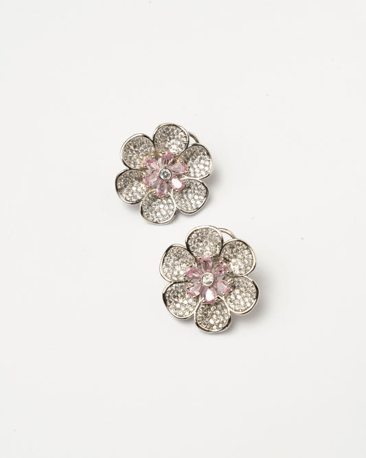 Venta Flash Vintage Pendientes Olia Ed. Limitada Plata Shine Rosa
