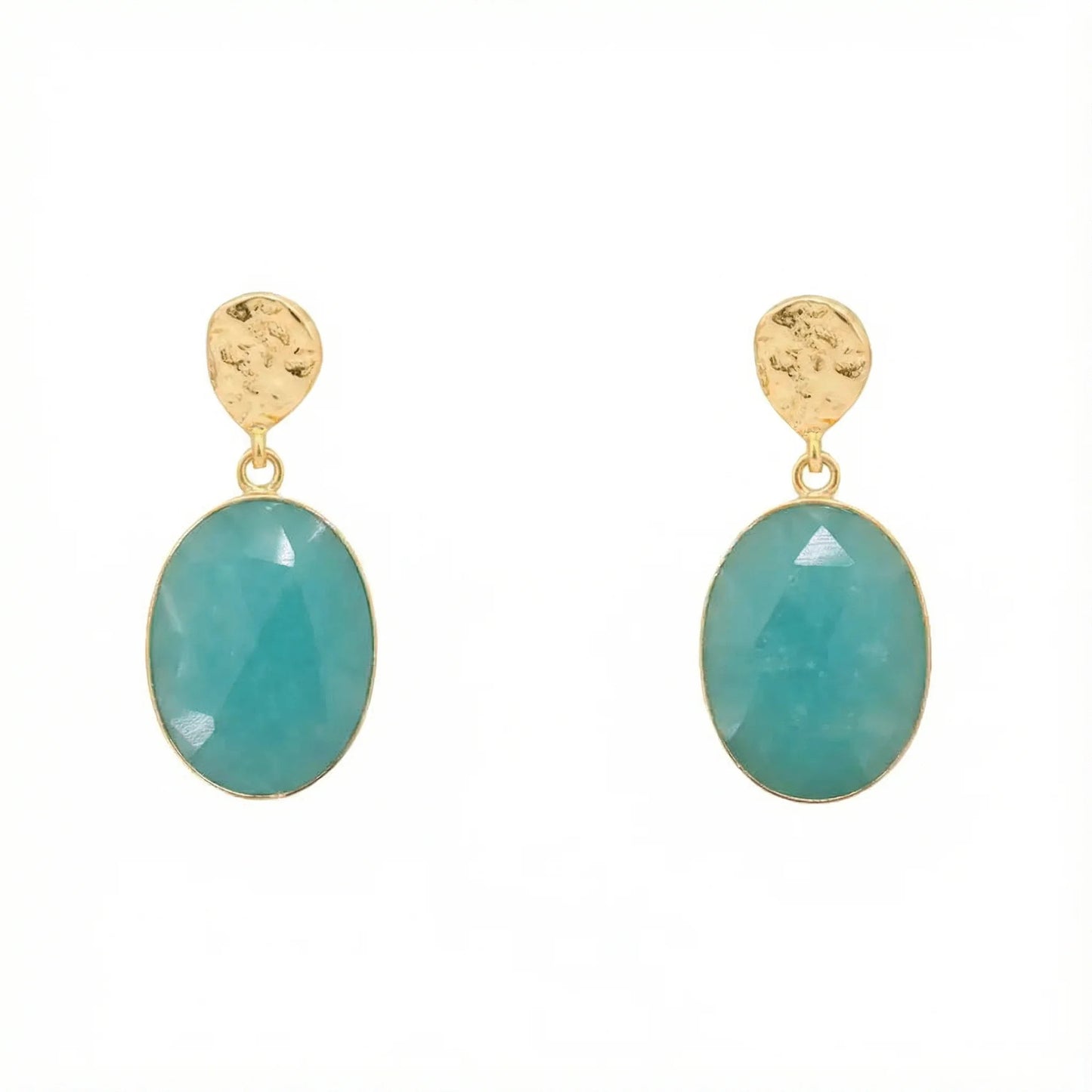 Pendientes Ovals Ed. Limitada Verde Agua