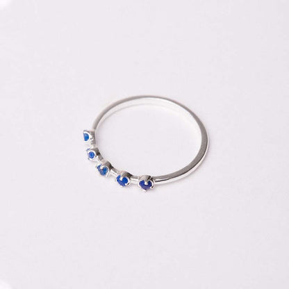 Anillo Larsson Ed. Limitada Azul Lapislazuli Plata