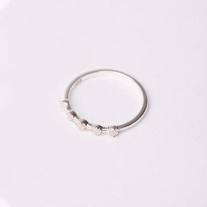 Anillo Larsson Ed. Limitada Rosa claro Plata