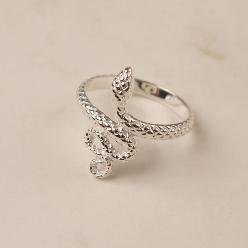 Anillo Ed. Limitada Serpiente Plata