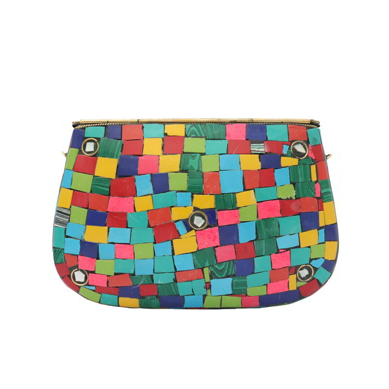 Bolso Cofre Mosaico Koneru Multicolor