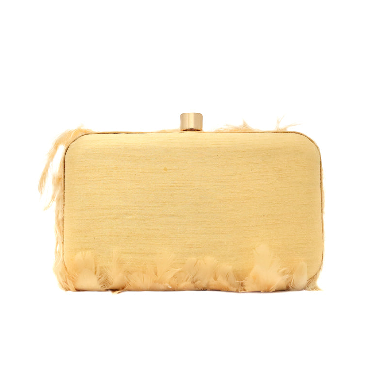 Bolso Tamlor Plumas Amarillo Soft