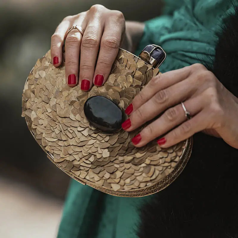 Bhuj Deluxe Clutch Black