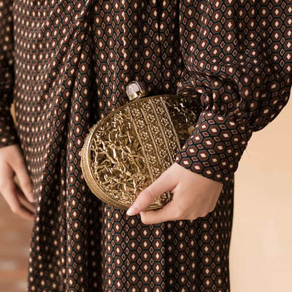 Bhuj Deluxe Clutch Black