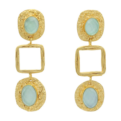 Pendientes Andrina Verde agua