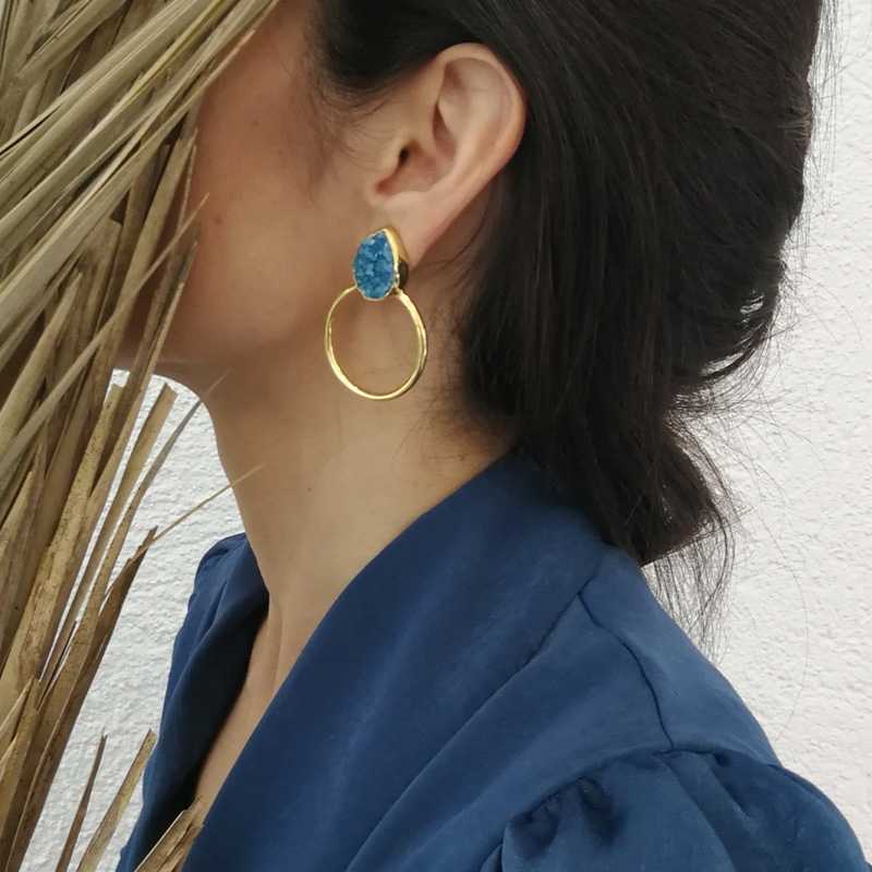 Pendientes Diwa Turquesa