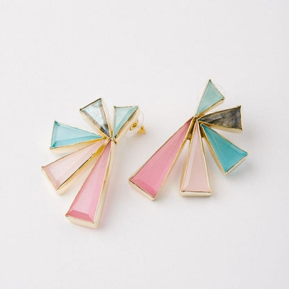 Pendientes Geometric Ed. Limitada Multicolor Spring