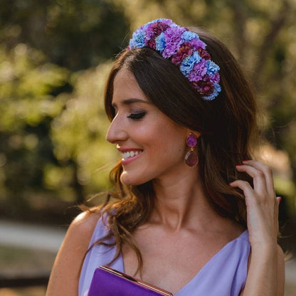 Pendientes Oasis Fucsia y Morado