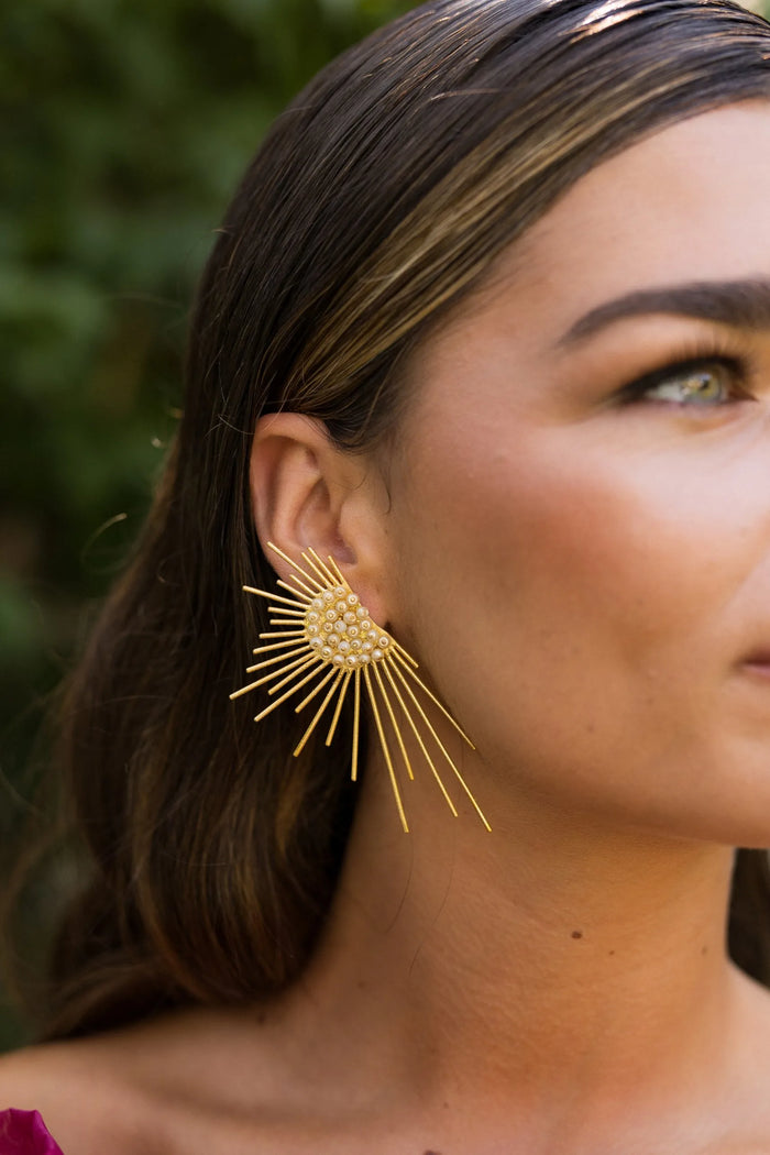Pendientes Auranti Perlas de ACUS Complementos, colección Sabana