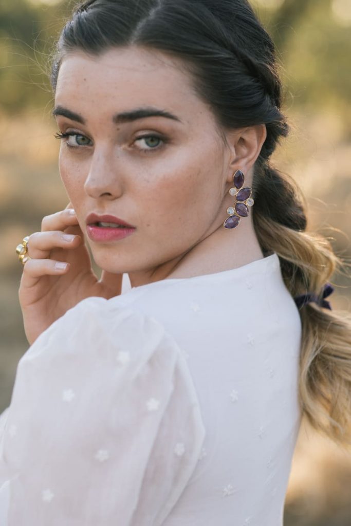 Pendientes Hali Ed. Limitada Fucsia y Morado