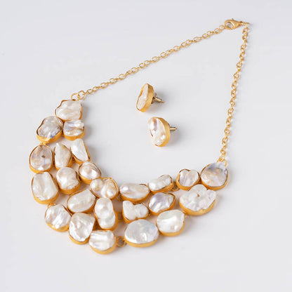 Lyra Necklace and Earrings Set Limited Edition Pearls