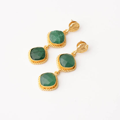Pendientes Auregui Ed. Limitada Verde
