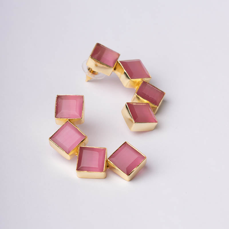 Pendientes Kioto Ed. Limitada Rosa dark