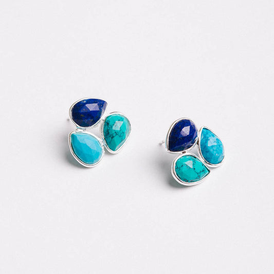 Pendientes Vega Ed. Limitada Plata Azules