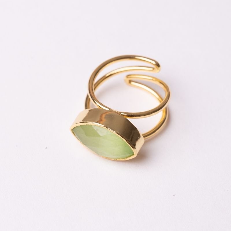 Anillo Luar Verde claro