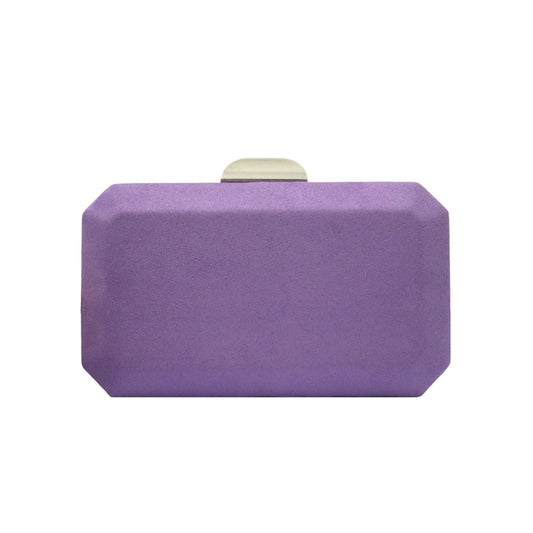 Cartera Octogon Plata Malva