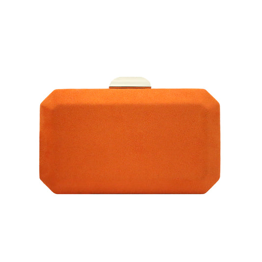 Cartera Octogon Plata Naranja