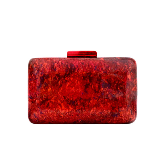 Clutch Marmolí Rojo