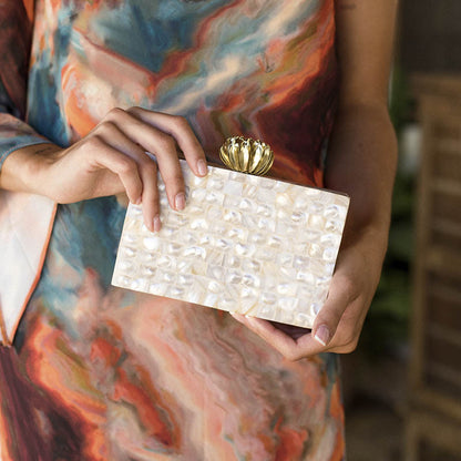 Clutch Loto Taj Mahal Nácar