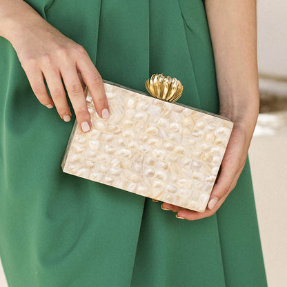 Clutch Loto Taj Mahal Nácar