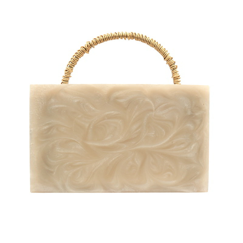 Clutch Moya tri piedras Beige